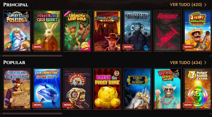 Legiano Casino Portugal games