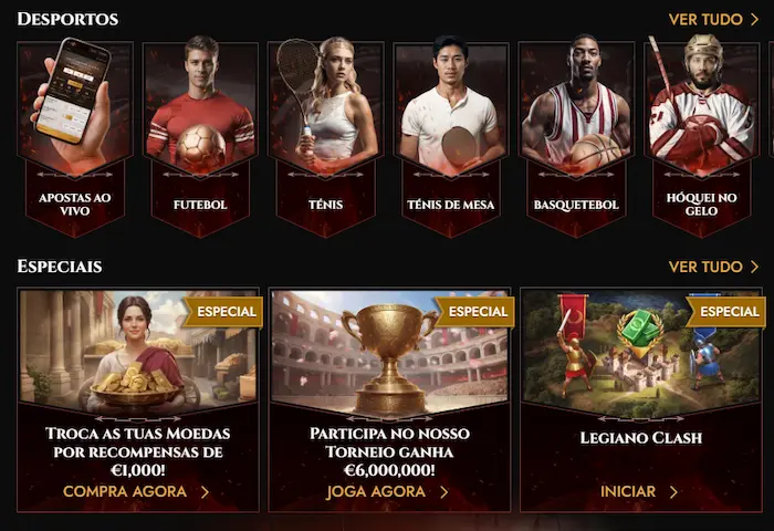 Legiano Casino Portugal Jogos
